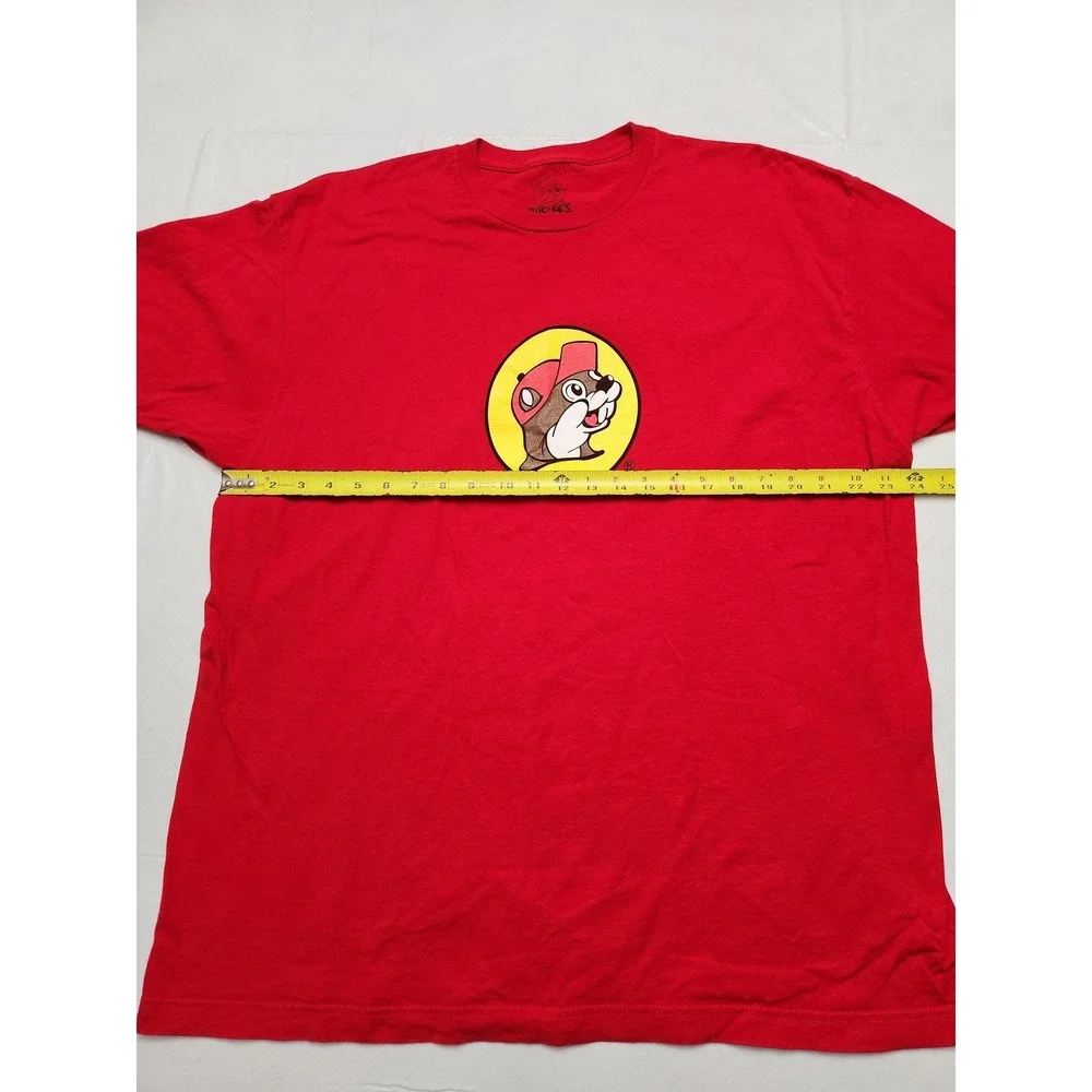 Buc-ee's Shirt Mens 2XL Red Logo Graphic Tee Beaver Mascot Travel Gas Station - Picture 6 of 8